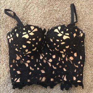 Bustier crop top